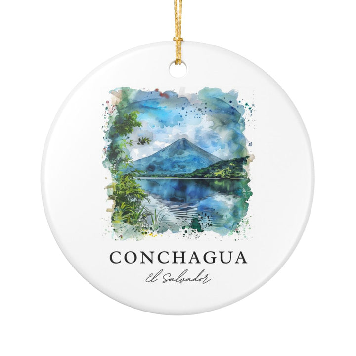 Conchagua Volcano El Salvador Ornament: Unique Conchagua Volcano El Salvador Souvenir, Conchagua Volcano El Salvador Xmas Decor, and Authentic Conchagua Volcano El Salvador Gift
