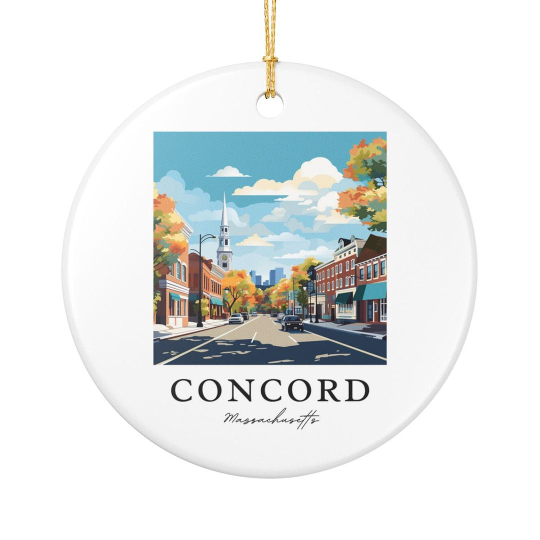 Concord Ornament: Unique Concord Souvenir, Concord Xmas Decor, and Authentic Concord Gift