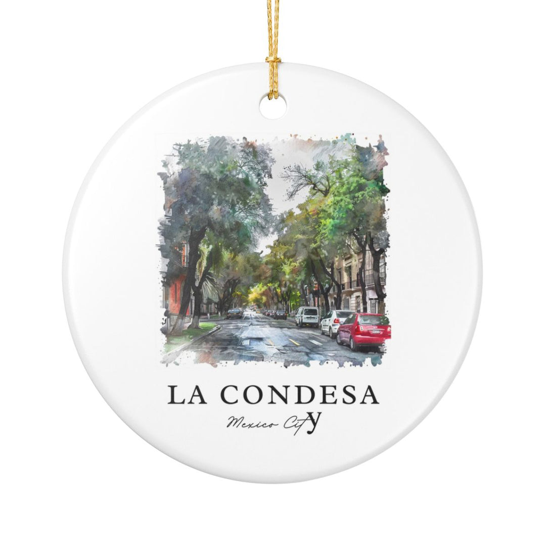 Condesa Mexico Ornament: Unique Condesa Souvenir, Condesa Mexico Xmas Decor, and Authentic Condesa Gift
