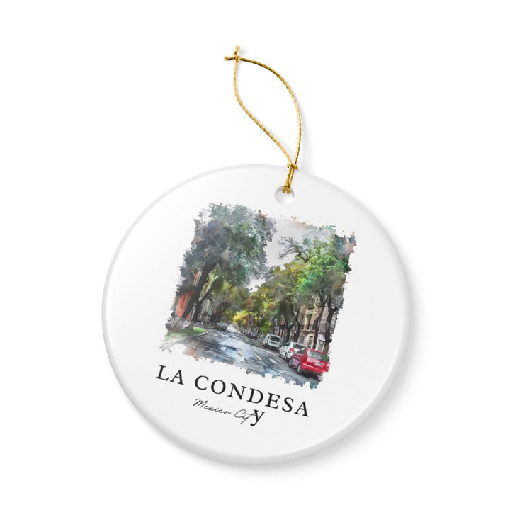 Condesa Mexico Ornament: Unique Condesa Souvenir, Condesa Mexico Xmas Decor, and Authentic Condesa Gift