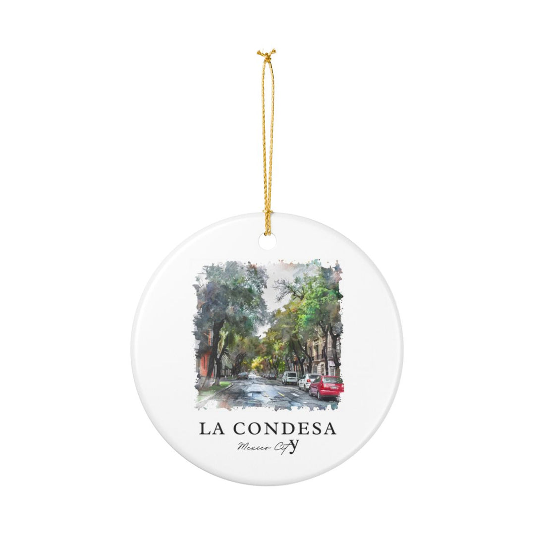 Condesa Mexico Ornament: Unique Condesa Souvenir, Condesa Mexico Xmas Decor, and Authentic Condesa Gift