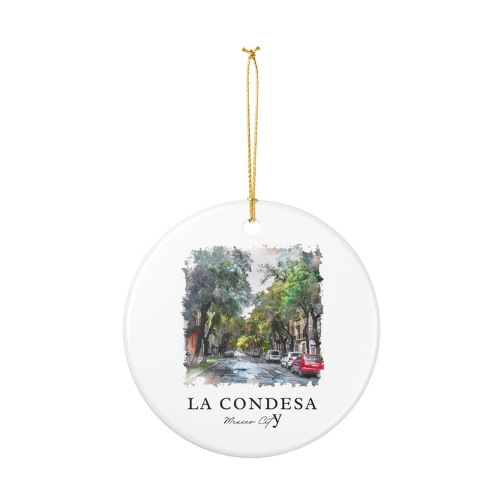 Condesa Mexico Ornament: Unique Condesa Souvenir, Condesa Mexico Xmas Decor, and Authentic Condesa Gift
