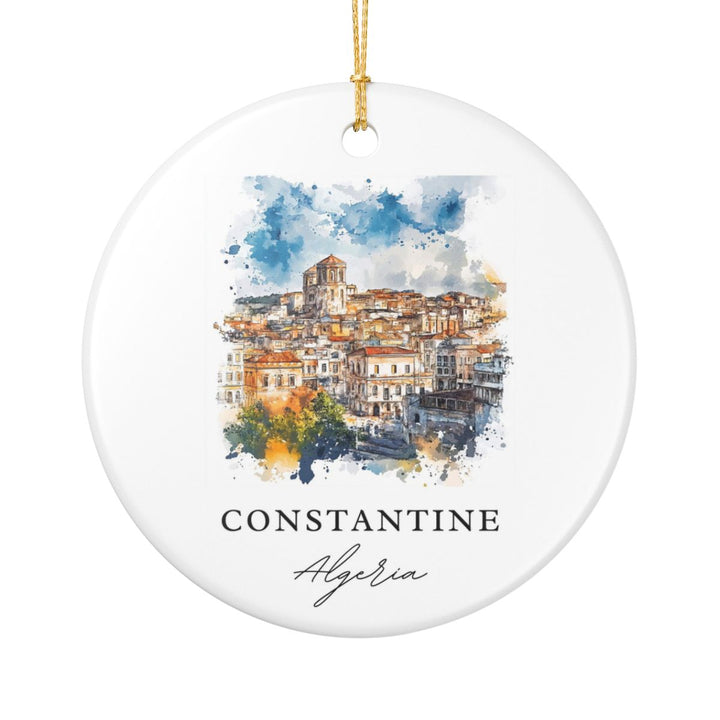 Constantine Algeria Ornament: Unique Constantine Algeria Souvenir, Constantine Algeria Xmas Decor, and Authentic Constantine Algeria Gift