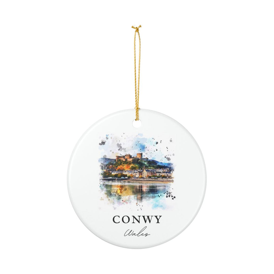 Conwy Wales Ornament: Unique Conwy Wales Souvenir, Conwy Wales Xmas Decor, and Authentic Conwy Wales Gift