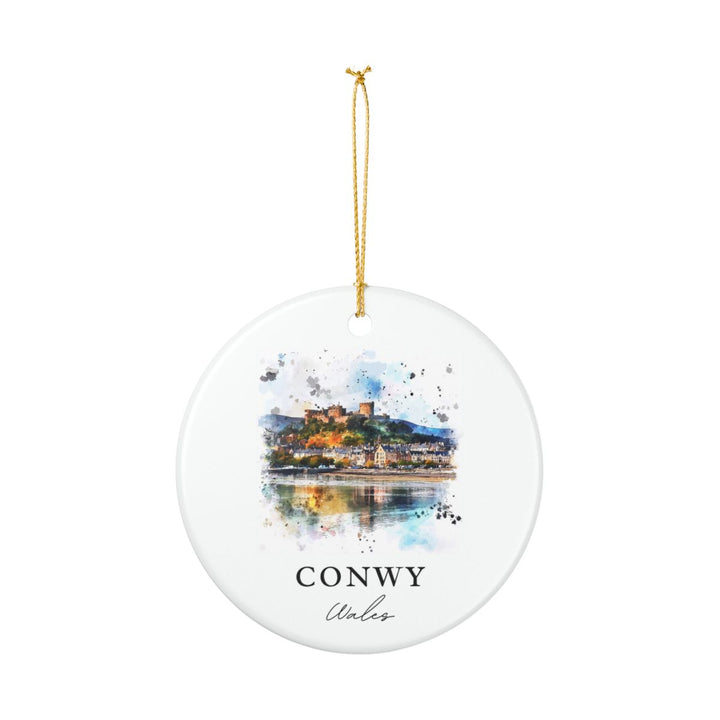 Conwy Wales Ornament: Unique Conwy Wales Souvenir, Conwy Wales Xmas Decor, and Authentic Conwy Wales Gift