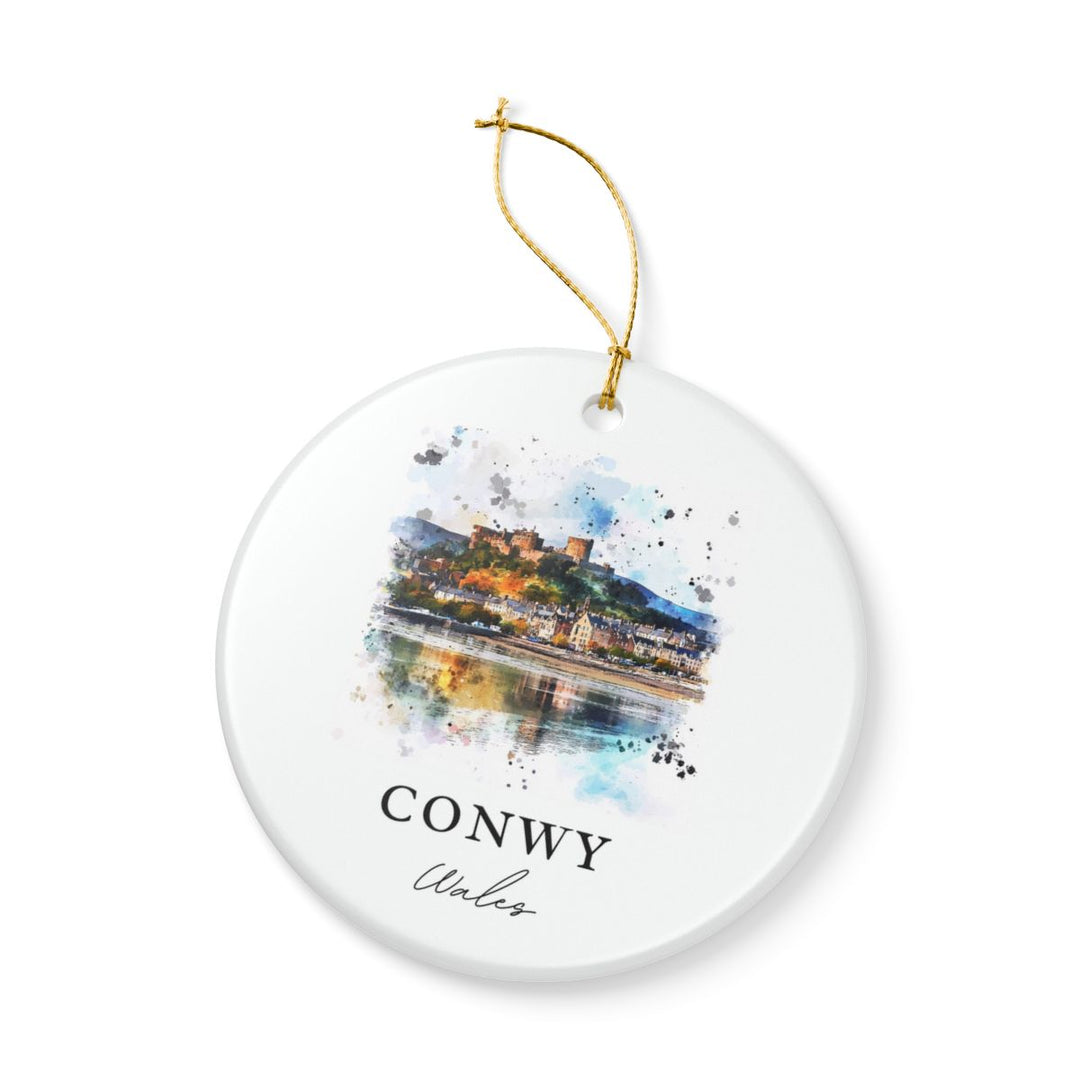 Conwy Wales Ornament: Unique Conwy Wales Souvenir, Conwy Wales Xmas Decor, and Authentic Conwy Wales Gift