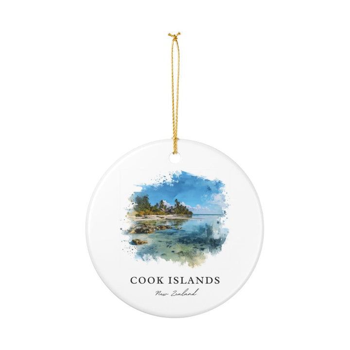 Cook Islands New Zealand Ornament: Unique Cook Islands Souvenir, Cook Islands New Zealand Xmas Decor, and Authentic Cook Islands Gift