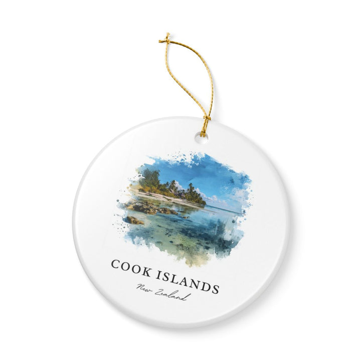 Cook Islands New Zealand Ornament: Unique Cook Islands Souvenir, Cook Islands New Zealand Xmas Decor, and Authentic Cook Islands Gift
