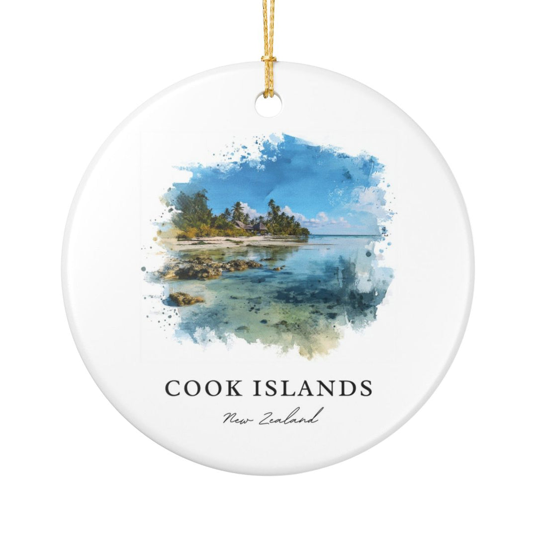 Cook Islands New Zealand Ornament: Unique Cook Islands Souvenir, Cook Islands New Zealand Xmas Decor, and Authentic Cook Islands Gift