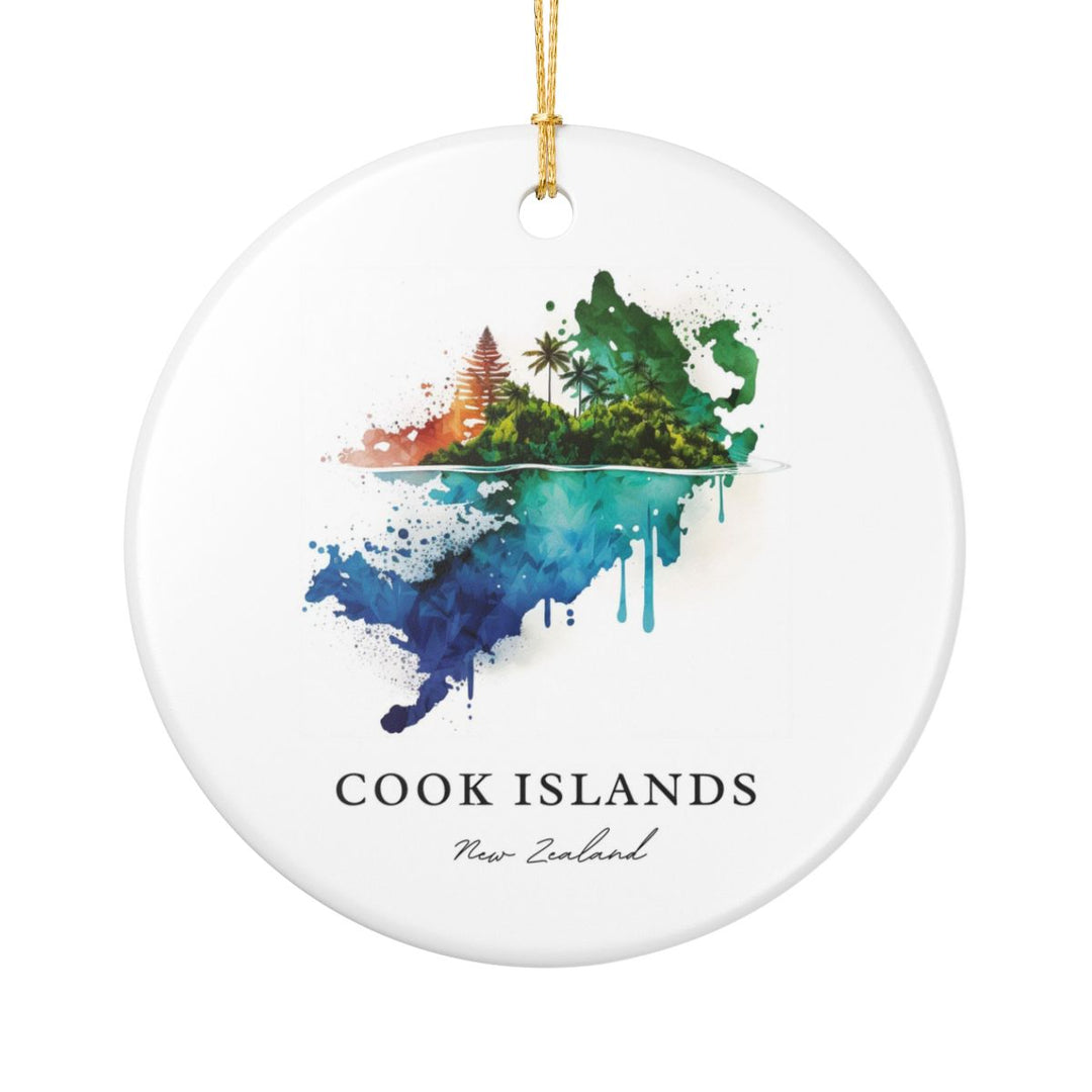 Cook Islands New Zealand Ornament: Unique Cook Islands Souvenir, Cook Islands New Zealand Xmas Decor, and Authentic Cook Islands Gift