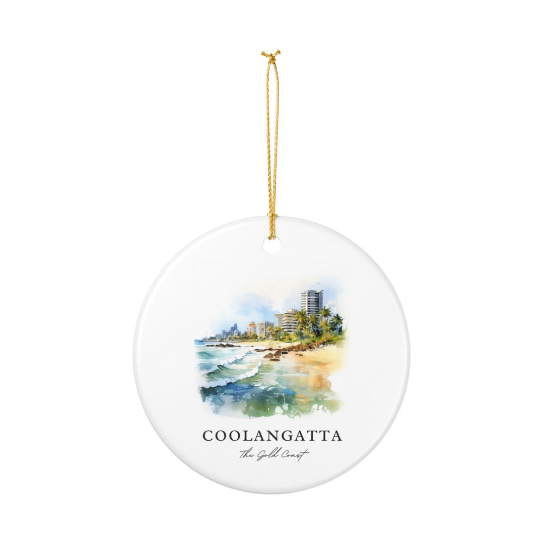 Coolangatta Gold Coast Australia Ornament: Unique Coolangatta Gold Coast Souvenir, Coolangatta Gold Coast Australia Xmas Decor, and Authentic Coolangatta Gold Coast Gift