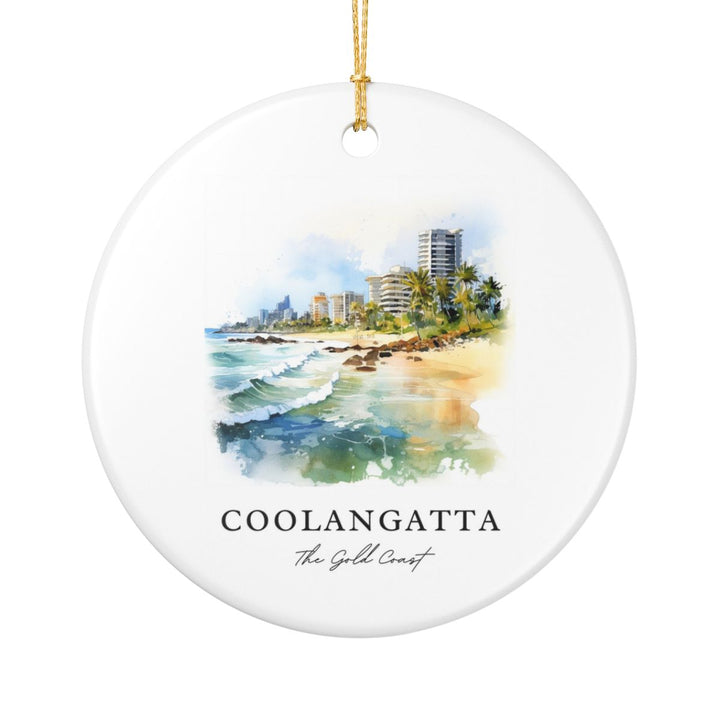 Coolangatta Gold Coast Australia Ornament: Unique Coolangatta Gold Coast Souvenir, Coolangatta Gold Coast Australia Xmas Decor, and Authentic Coolangatta Gold Coast Gift