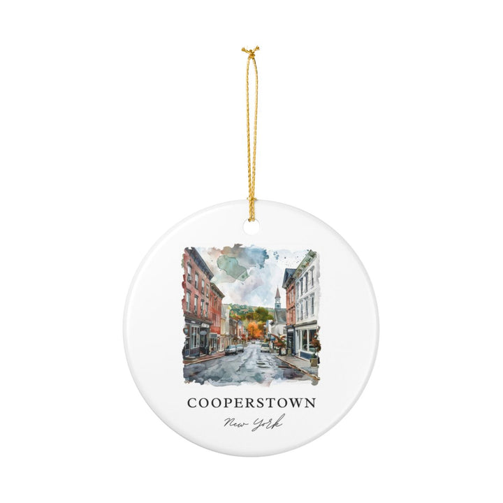 Cooperstown NY Ornament: Unique Cooperstown Souvenir, Cooperstown New York Xmas Decor, and Authentic Cooperstown Gift