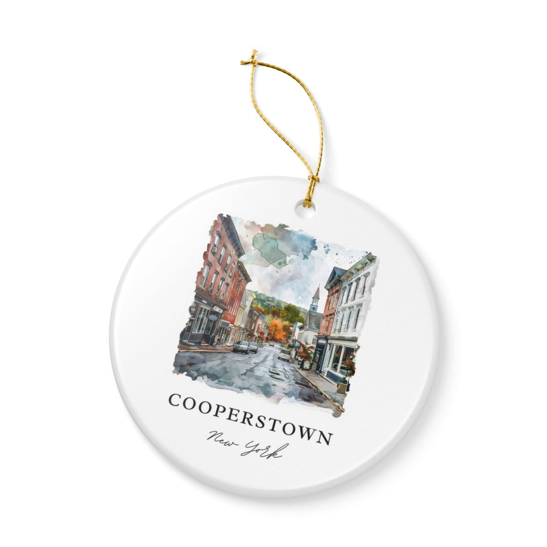 Cooperstown NY Ornament: Unique Cooperstown Souvenir, Cooperstown New York Xmas Decor, and Authentic Cooperstown Gift