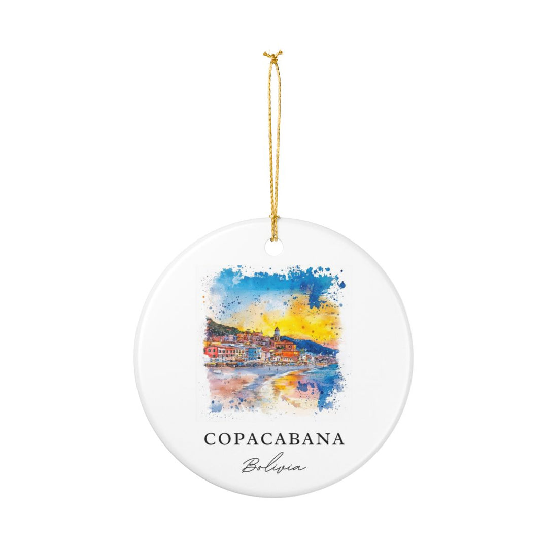 Copacabana Bolivia Ornament: Unique Copacabana Souvenir, Copacabana Bolivia Xmas Decor, and Authentic Copacabana Gift
