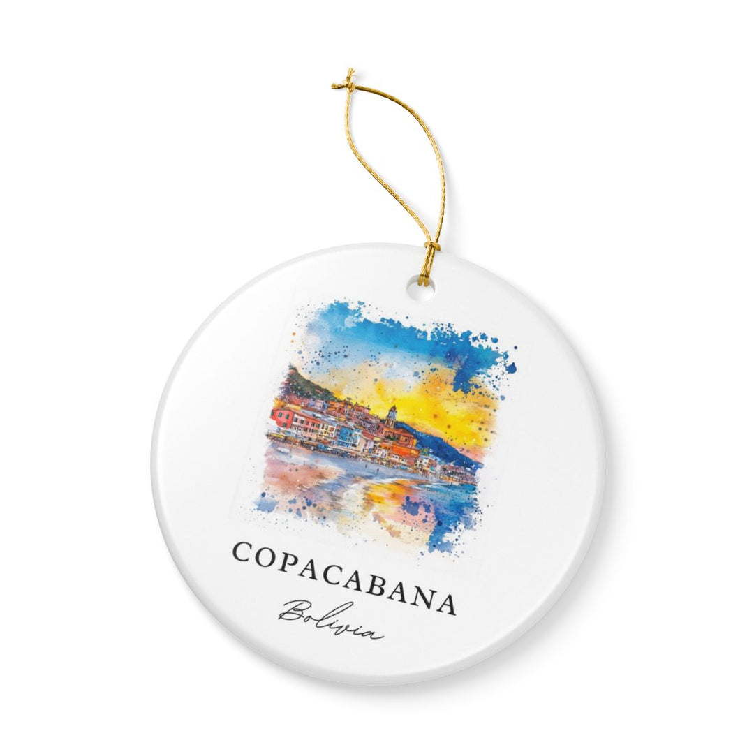Copacabana Bolivia Ornament: Unique Copacabana Souvenir, Copacabana Bolivia Xmas Decor, and Authentic Copacabana Gift