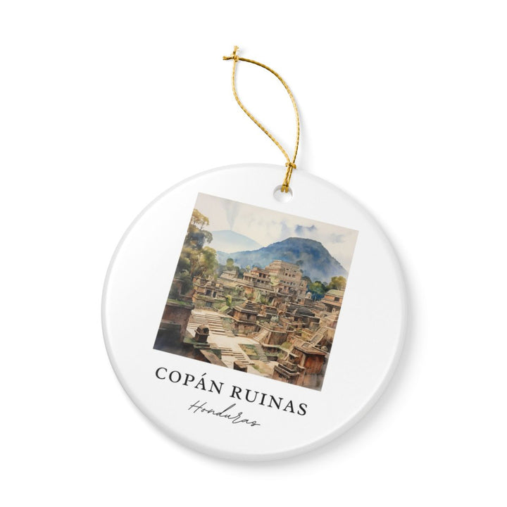Copan Ruinas Honduras Ornament: Unique Copan Ruinas Honduras Souvenir, Copan Ruinas Honduras Xmas Decor, and Authentic Copan Ruinas Honduras Gift