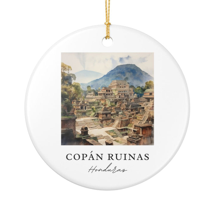 Copan Ruinas Honduras Ornament: Unique Copan Ruinas Honduras Souvenir, Copan Ruinas Honduras Xmas Decor, and Authentic Copan Ruinas Honduras Gift