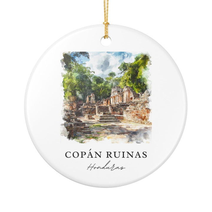 Copan Ruinas Honduras Ornament: Unique Copan Ruinas Honduras Souvenir, Copan Ruinas Honduras Xmas Decor, and Authentic Copan Ruinas Honduras Gift