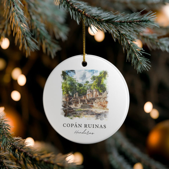 Copan Ruinas Honduras Ornament: Unique Copan Ruinas Honduras Souvenir, Copan Ruinas Honduras Xmas Decor, and Authentic Copan Ruinas Honduras Gift