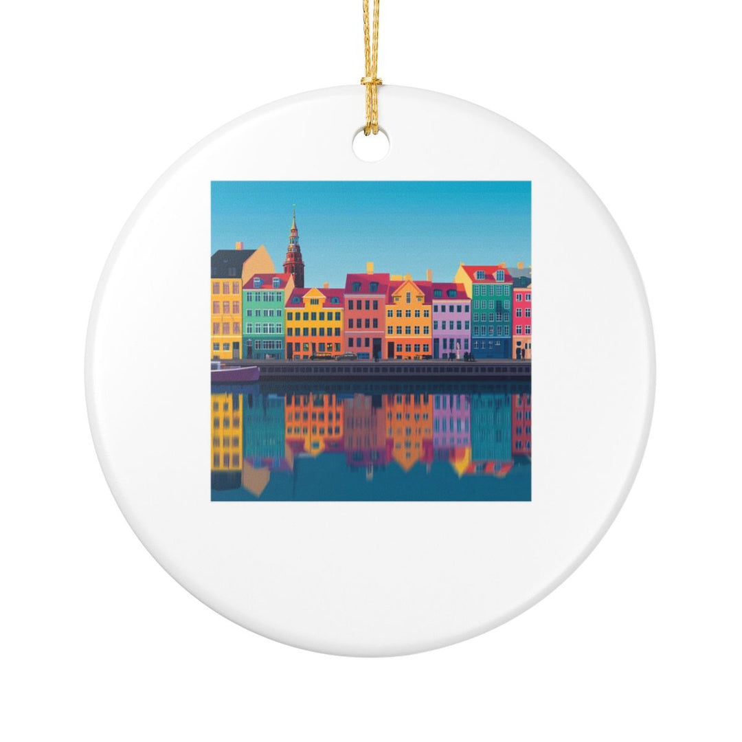 Copenhagen Denmark Ornament: Unique Copenhagen Souvenir, Copenhagen Denmark Xmas Decor, and Authentic Copenhagen Gift