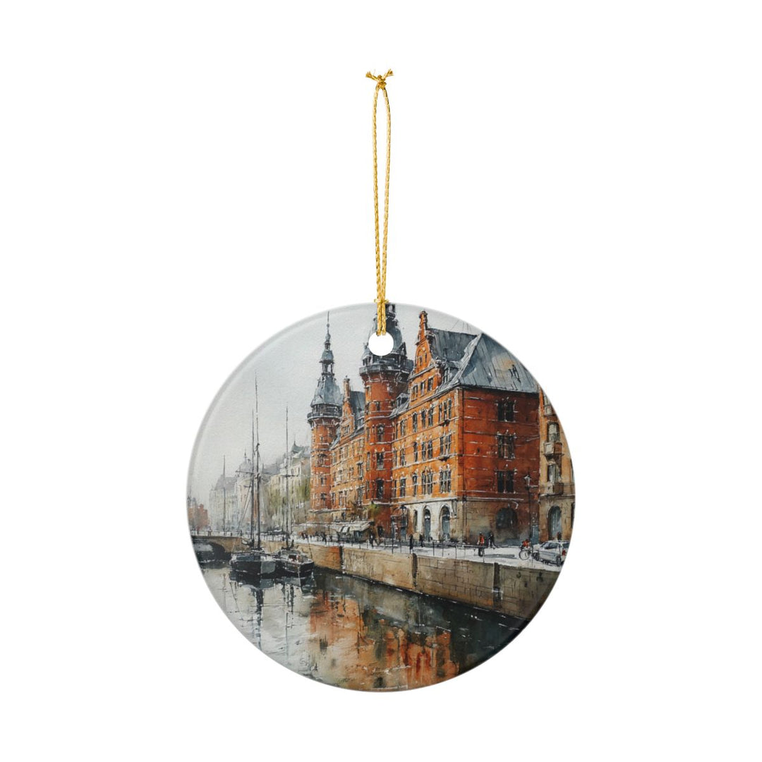 Copenhagen Denmark Ornament: Unique Copenhagen Souvenir, Copenhagen Denmark Xmas Decor, and Authentic Copenhagen Gift