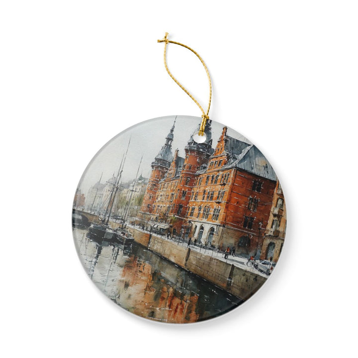 Copenhagen Denmark Ornament: Unique Copenhagen Souvenir, Copenhagen Denmark Xmas Decor, and Authentic Copenhagen Gift