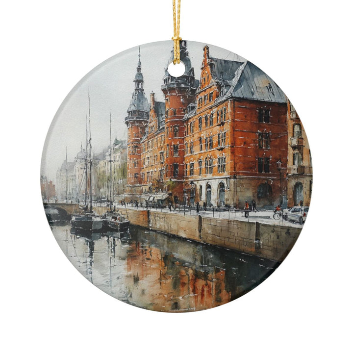 Copenhagen Denmark Ornament: Unique Copenhagen Souvenir, Copenhagen Denmark Xmas Decor, and Authentic Copenhagen Gift