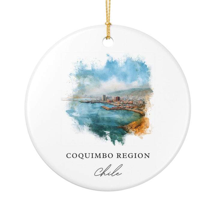 Coquimbo Region Chile Ornament: Unique Coquimbo Region Souvenir, Coquimbo Region Chile Xmas Decor, and Authentic Coquimbo Region Gift