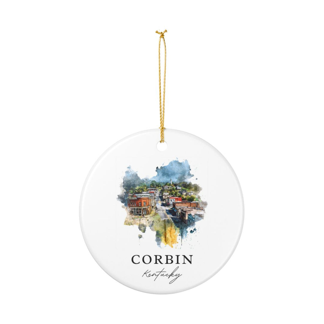 Corbin Kentucky Ornament: Unique Corbin Souvenir, Corbin Kentucky Xmas Decor, and Authentic Corbin Gift