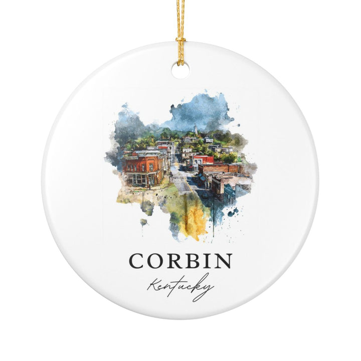 Corbin Kentucky Ornament: Unique Corbin Souvenir, Corbin Kentucky Xmas Decor, and Authentic Corbin Gift
