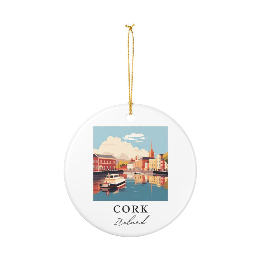 Cork Ireland Ornament: Unique Cork Ireland Souvenir, Cork Ireland Xmas Decor, and Authentic Cork Ireland Gift