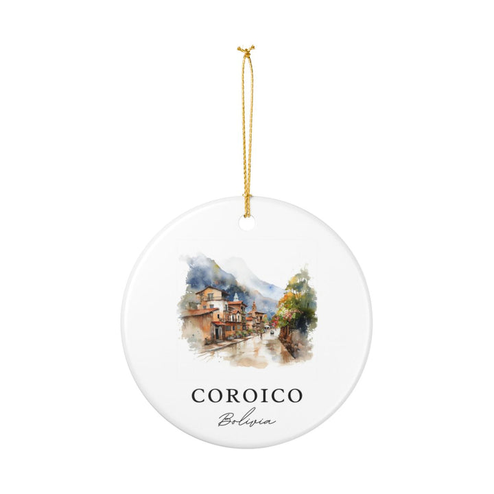 Coroico Bolivia Ornament: Unique Coroico Souvenir, Coroico Bolivia Xmas Decor, and Authentic Coroico Gift