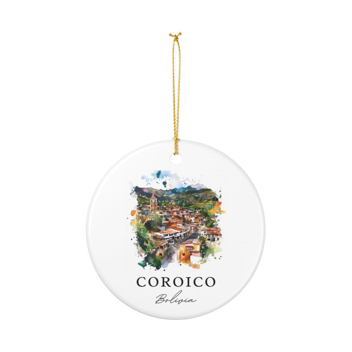 Coroico Bolivia Ornament: Unique Coroico Souvenir, Coroico Bolivia Xmas Decor, and Authentic Coroico Gift