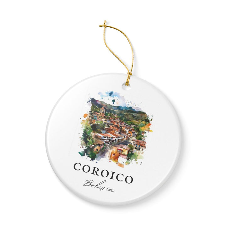 Coroico Bolivia Ornament: Unique Coroico Souvenir, Coroico Bolivia Xmas Decor, and Authentic Coroico Gift