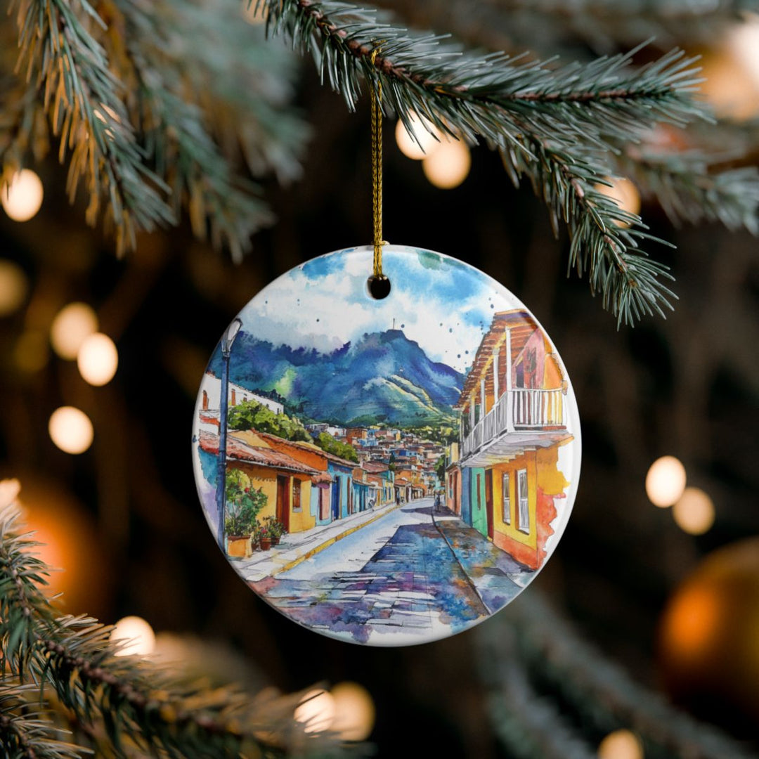 Coroico Bolivia Ornament: Unique Coroico Souvenir, Coroico Bolivia Xmas Decor, and Authentic Coroico Gift