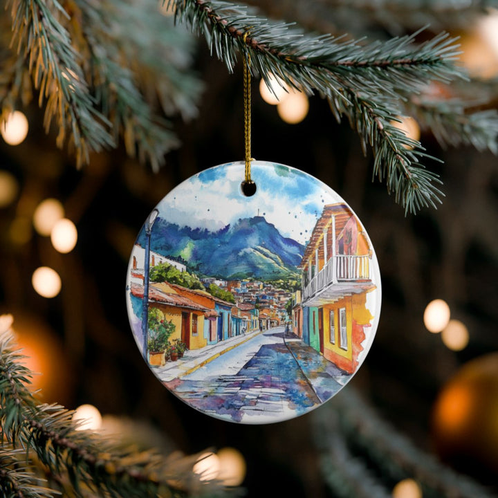 Coroico Bolivia Ornament: Unique Coroico Souvenir, Coroico Bolivia Xmas Decor, and Authentic Coroico Gift