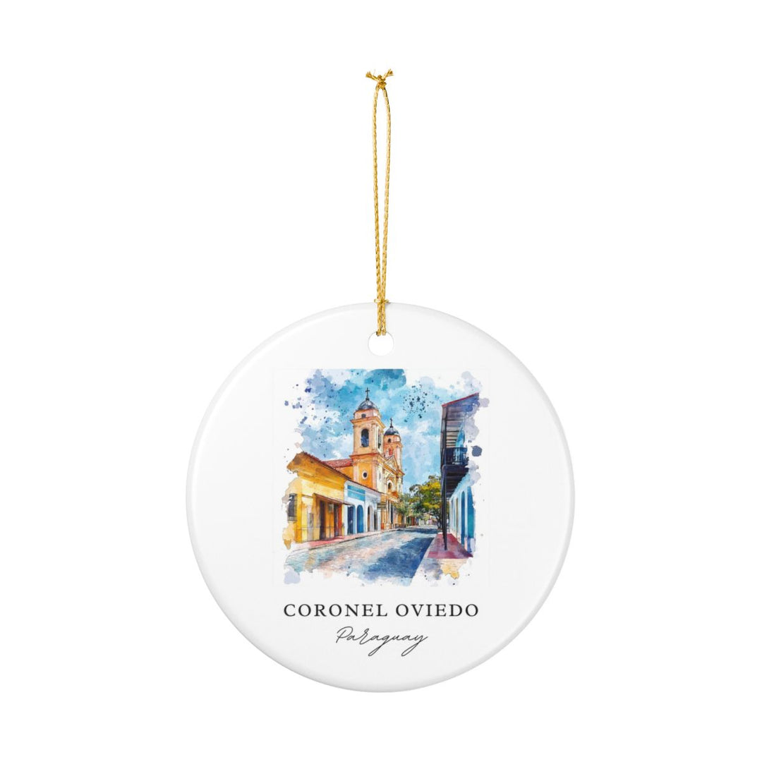 Coronel Oviedo Paraguay Ornament: Unique Coronel Oviedo Paraguay Souvenir, Coronel Oviedo Paraguay Xmas Decor, and Authentic Coronel Oviedo Paraguay Gift