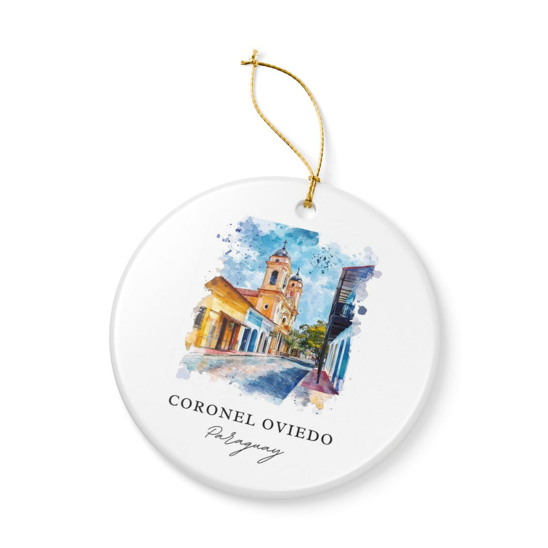 Coronel Oviedo Paraguay Ornament: Unique Coronel Oviedo Paraguay Souvenir, Coronel Oviedo Paraguay Xmas Decor, and Authentic Coronel Oviedo Paraguay Gift