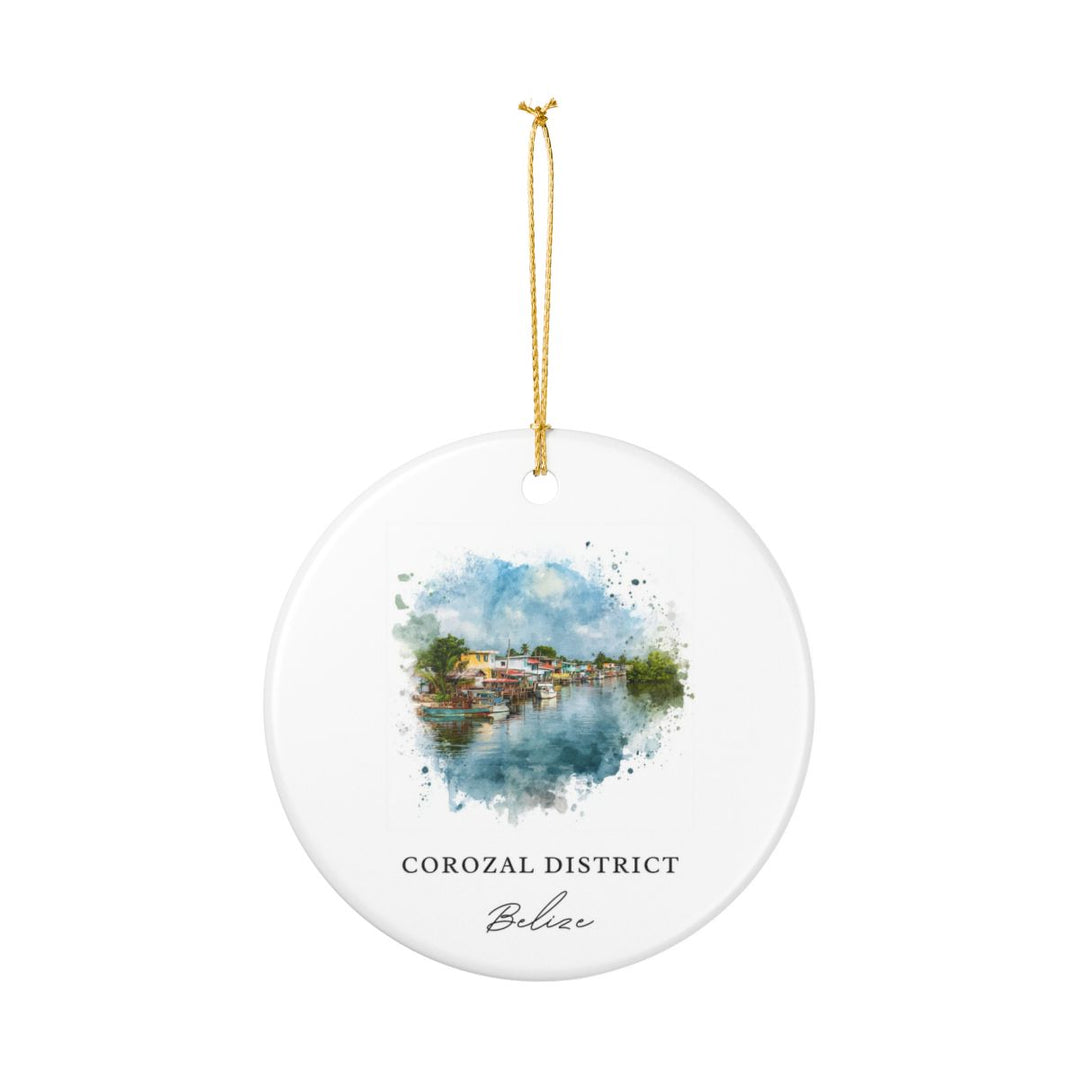 Corozal District Belize Ornament: Unique Corozal District Belize Souvenir, Corozal District Belize Xmas Decor, and Authentic Corozal District Belize Gift