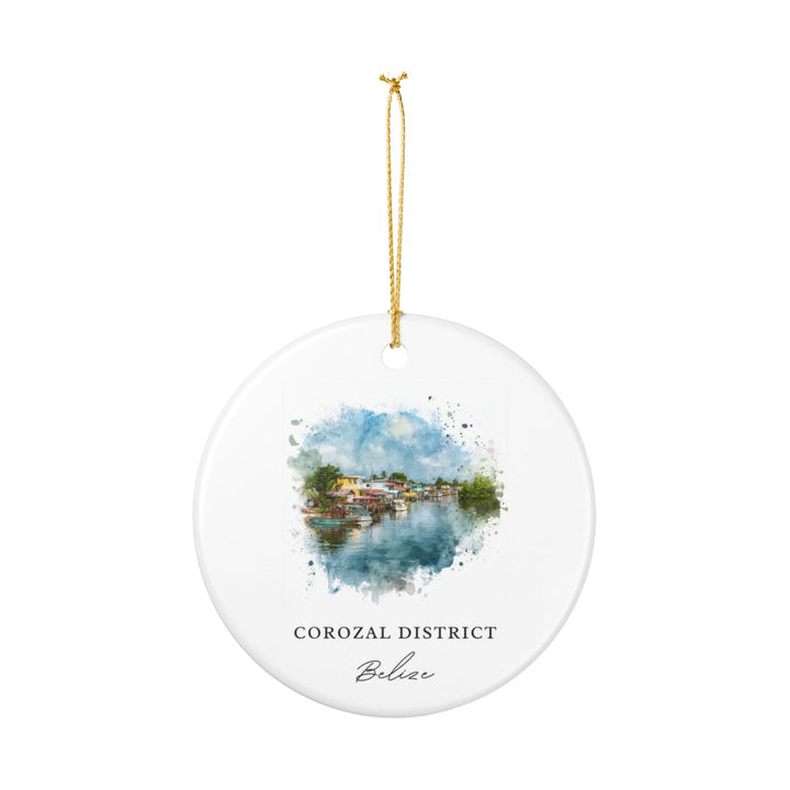 Corozal District Belize Ornament: Unique Corozal District Belize Souvenir, Corozal District Belize Xmas Decor, and Authentic Corozal District Belize Gift