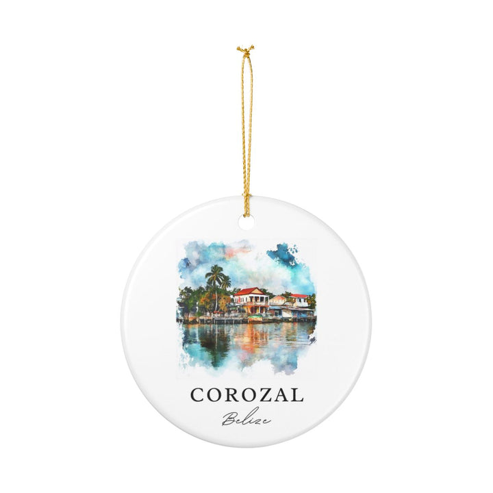 Corozal Ornament: Unique Corozal Souvenir, Corozal Xmas Decor, and Authentic Corozal Gift
