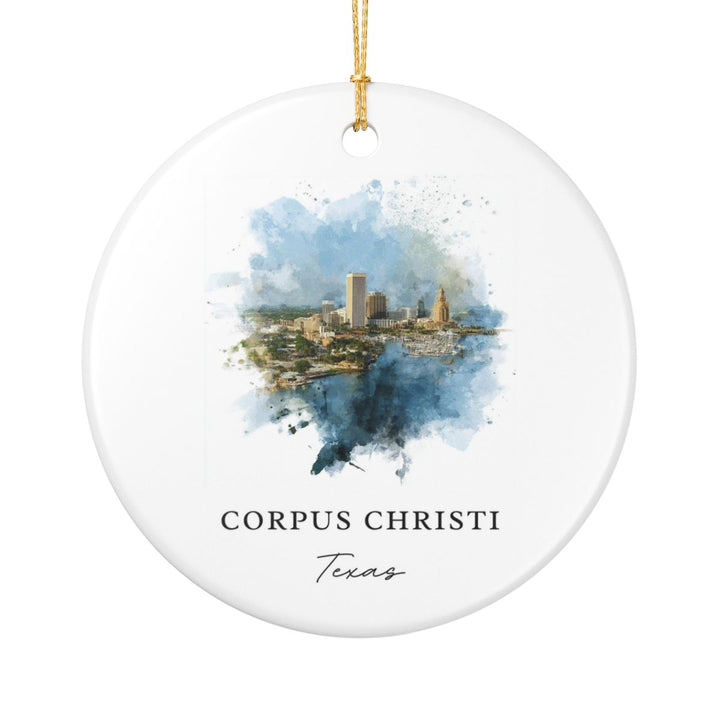 Corpus Christi Texas Ornament: Unique Corpus Christi Souvenir, Corpus Christi Texas Xmas Decor, and Authentic Corpus Christi Gift