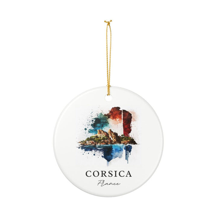 Corsica France Ornament: Unique Corsica Souvenir, Corsica France Xmas Decor, and Authentic Corsica Gift