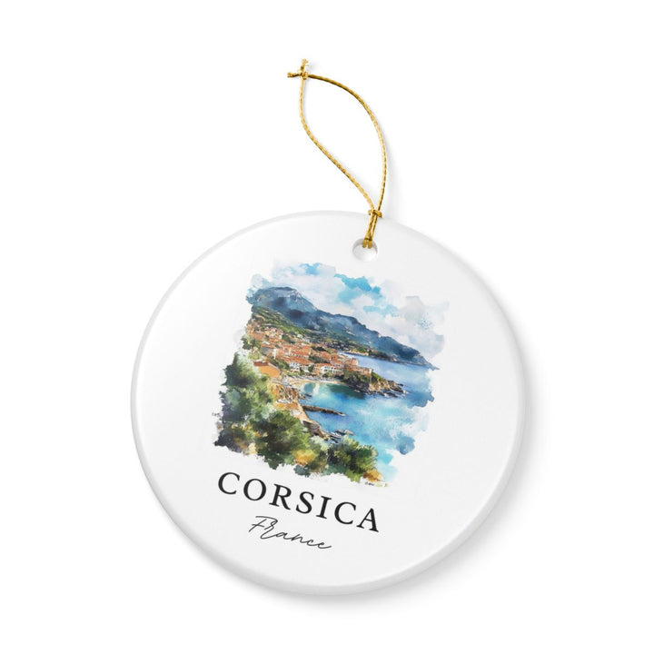 Corsica France Ornament: Unique Corsica Souvenir, Corsica France Xmas Decor, and Authentic Corsica Gift