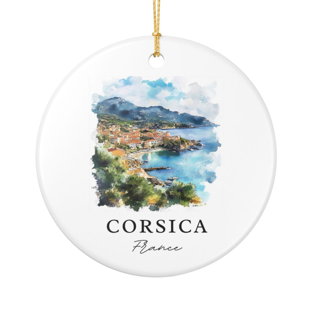 Corsica France Ornament: Unique Corsica Souvenir, Corsica France Xmas Decor, and Authentic Corsica Gift