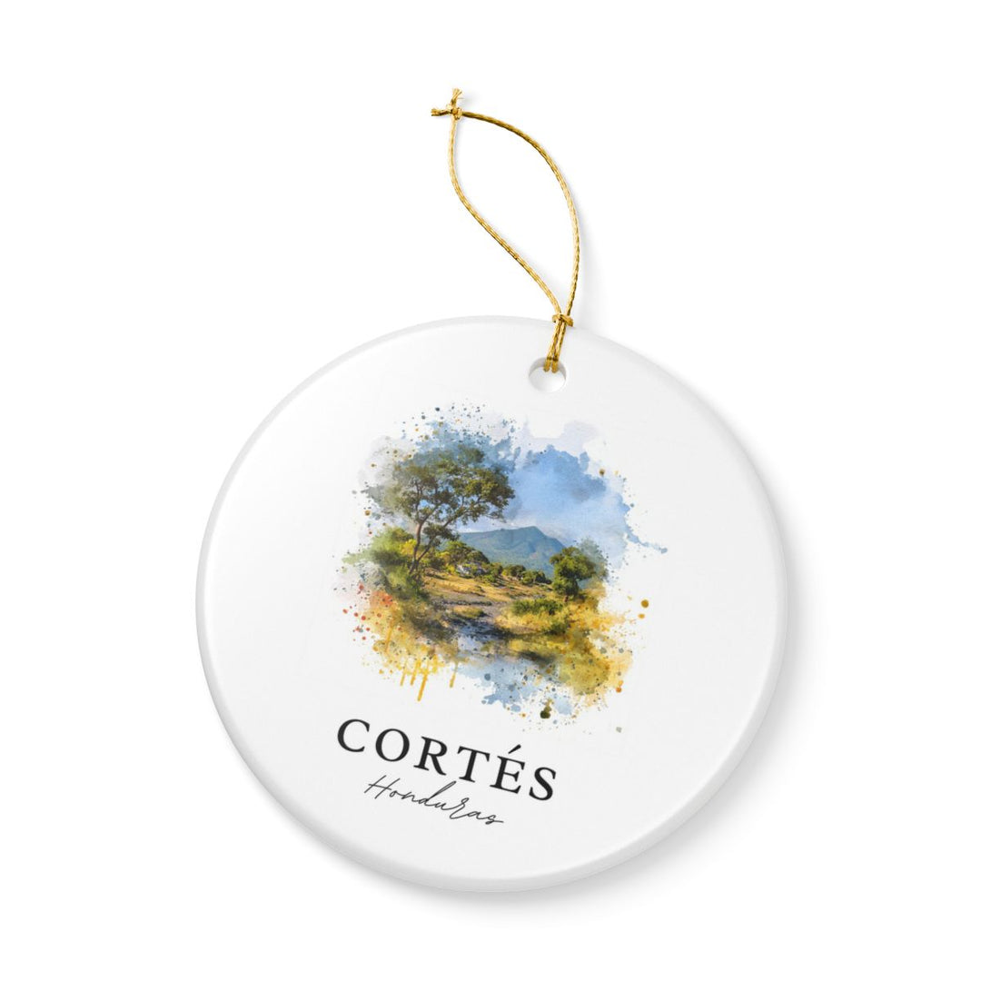 Cortés Honduras Ornament: Unique Cortés Honduras Souvenir, Cortés Honduras Xmas Decor, and Authentic Cortés Honduras Gift