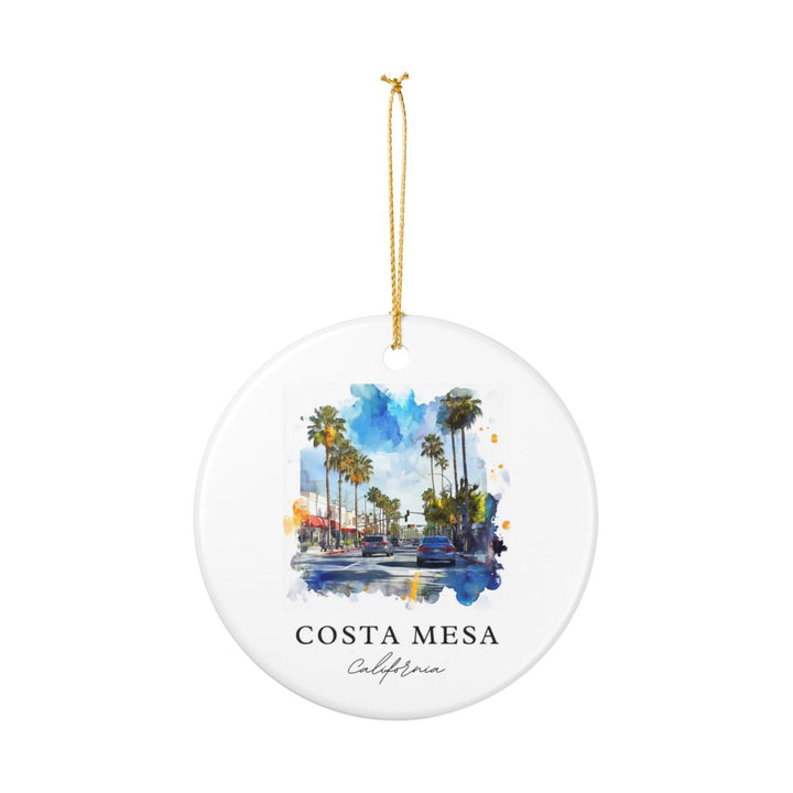 Costa Mesa Ornament: Unique Costa Mesa Souvenir, Costa Mesa Xmas Decor, and Authentic Costa Mesa Gift