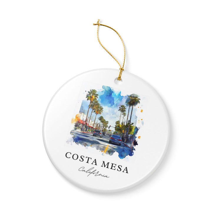 Costa Mesa Ornament: Unique Costa Mesa Souvenir, Costa Mesa Xmas Decor, and Authentic Costa Mesa Gift