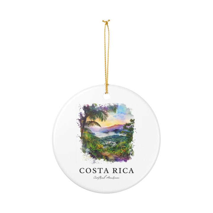 Costa Rica Central America Ornament: Unique Costa Rica Souvenir, Costa Rica Central America Xmas Decor, and Authentic Costa Rica Gift